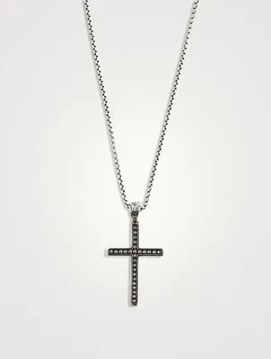 Sterling Silver Jawan Cross Pendant Necklace