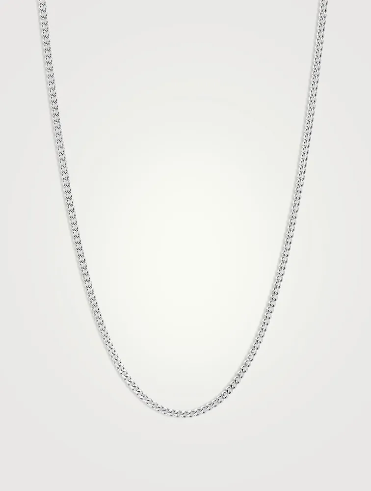 Sterling Silver Curb Chain Necklace