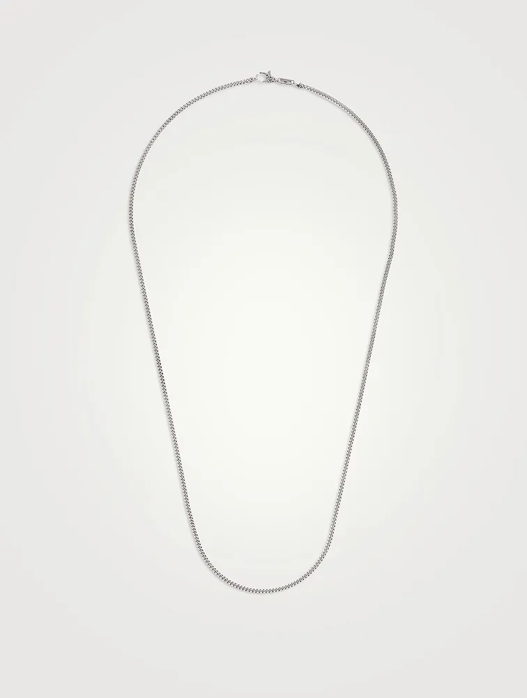 Sterling Silver Curb Chain Necklace