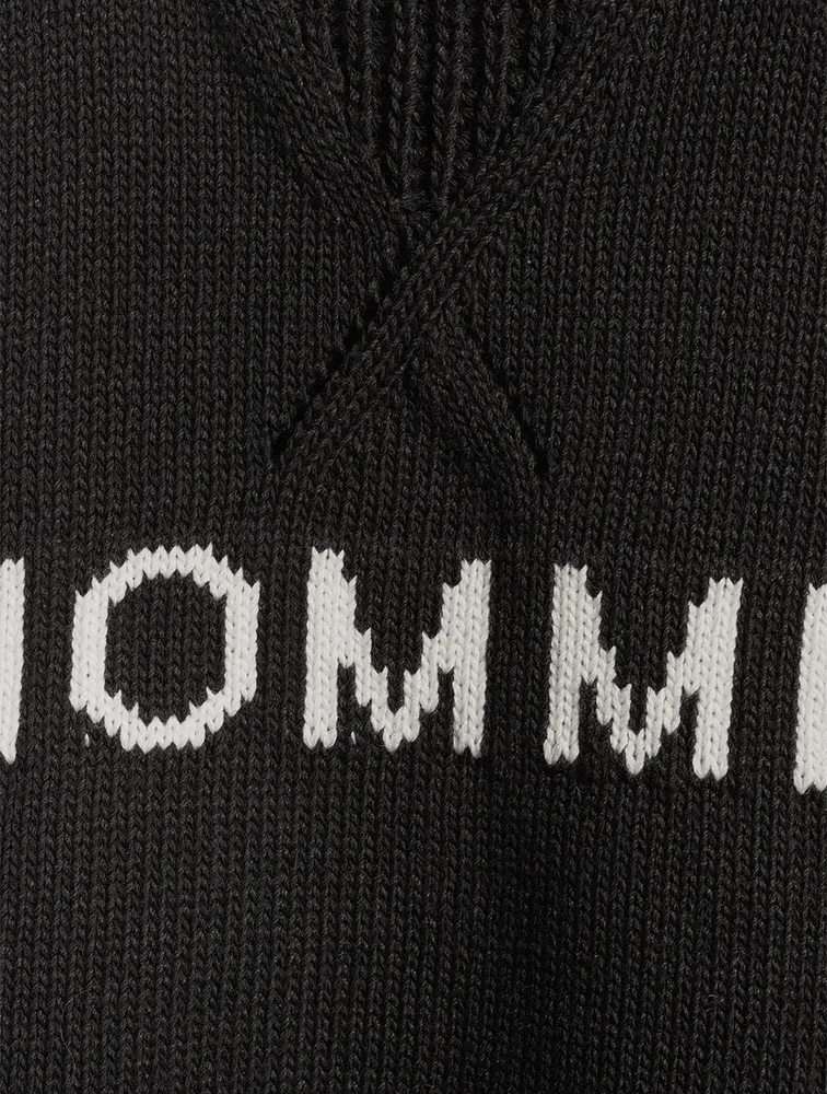 Cotton-Blend Sweater With Logo