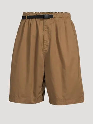 Cotton Shorts With Belt