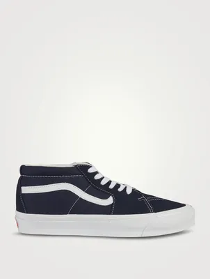 SK8-Mid LX Suede And Coated Leather Sneakers