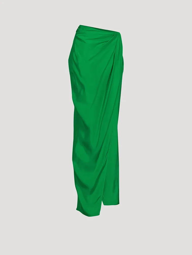 Paita Silk Wrap Maxi Skirt