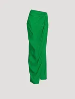 Paita Silk Wrap Maxi Skirt