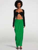 Paita Silk Wrap Maxi Skirt