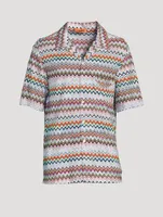 Cotton-Blend Short-Sleeve Shirt