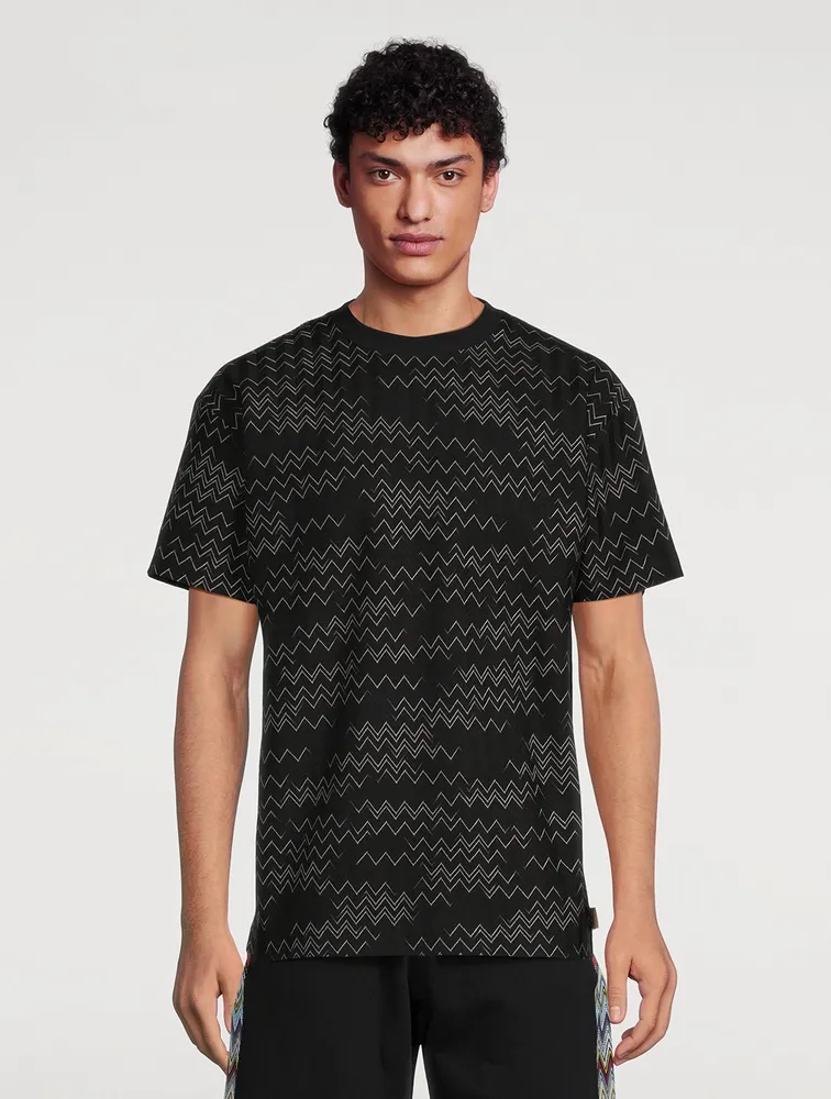 Chevron Cotton-Blend T-Shirt