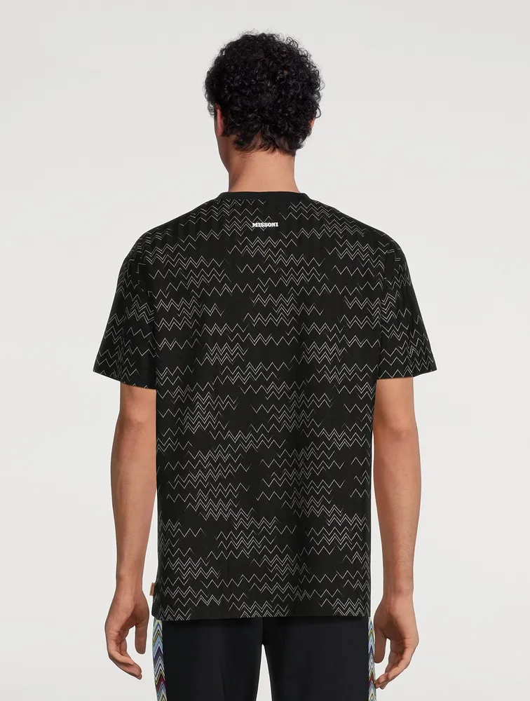 Chevron Cotton-Blend T-Shirt