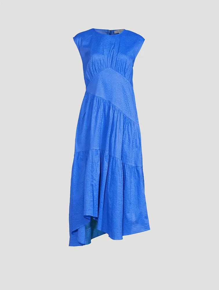 Gathered Seam Midi Dress