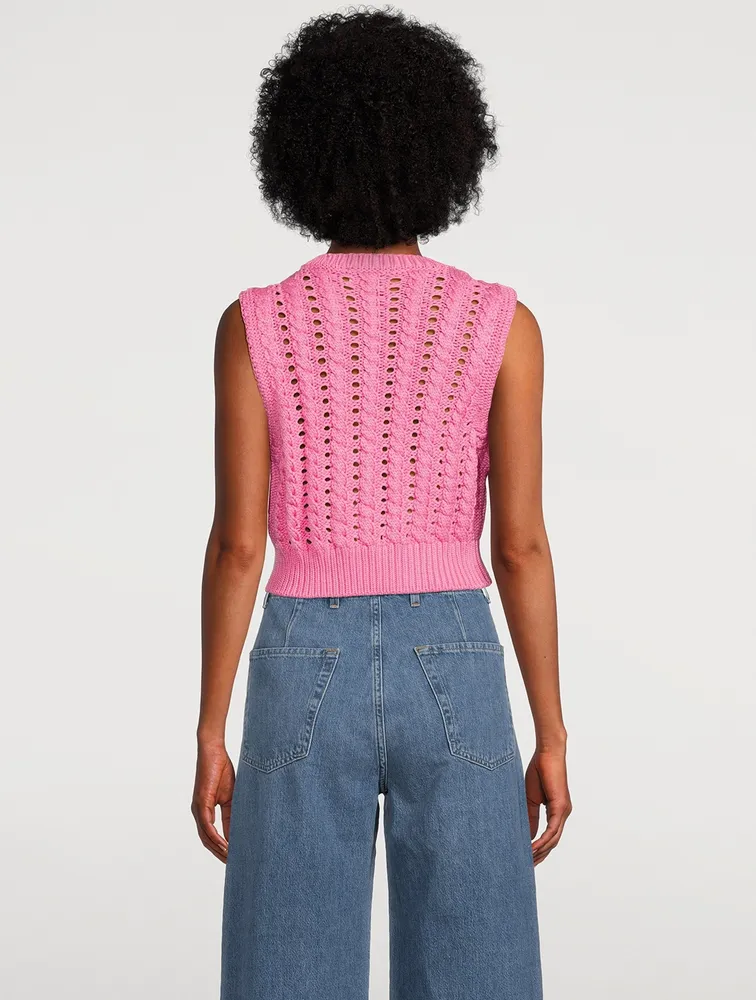 Rope Cropped Vest