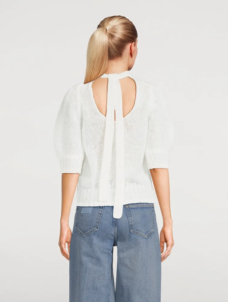 Mohair Open Back Top