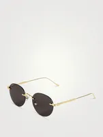 Pasha De Cartier Round Sunglasses