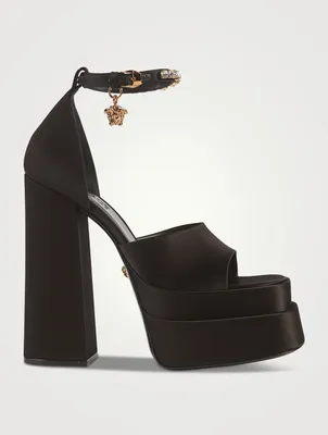 Medusa Aevitas Satin Platform Sandals