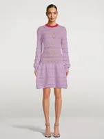 Danica Pointelle Knit Mini Dress