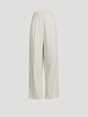 Gaugin Cotton High-Waisted Pants