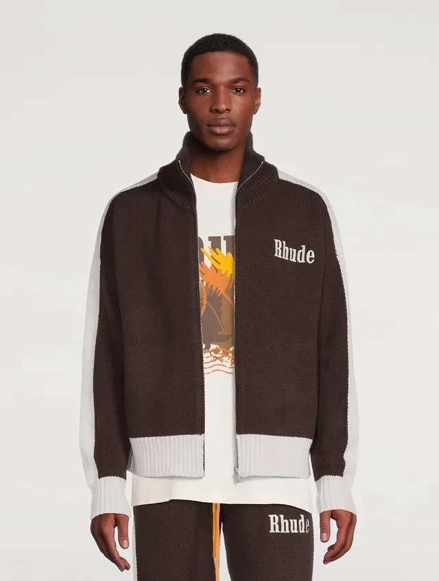 RHUDE Wool And Cashmere Knit Track Jacket