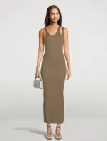 Ivette Metallic Rib Maxi Dress