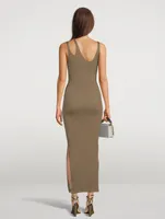 Ivette Metallic Rib Maxi Dress