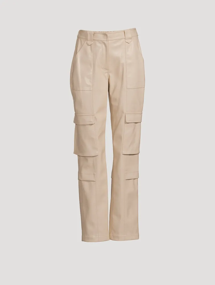Russell Vegan Leather Cargo Trousers