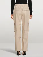 Russell Vegan Leather Cargo Trousers