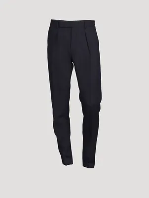 Wool Slim-Fit Pants