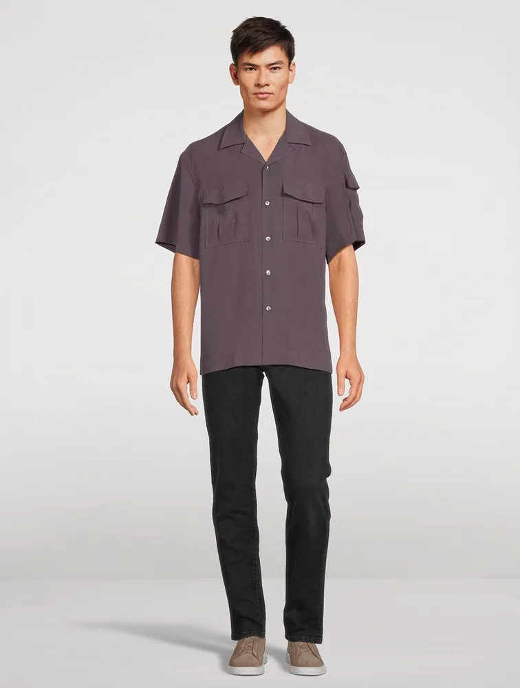 Short-Sleeve Shirt With Pockets