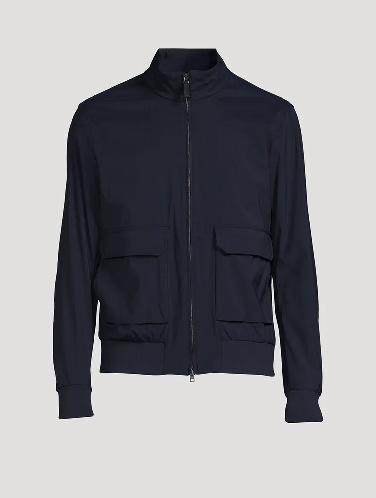 Wool-Blend Bomber Jacket