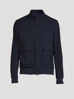 Wool-Blend Bomber Jacket