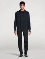 Wool-Blend Bomber Jacket