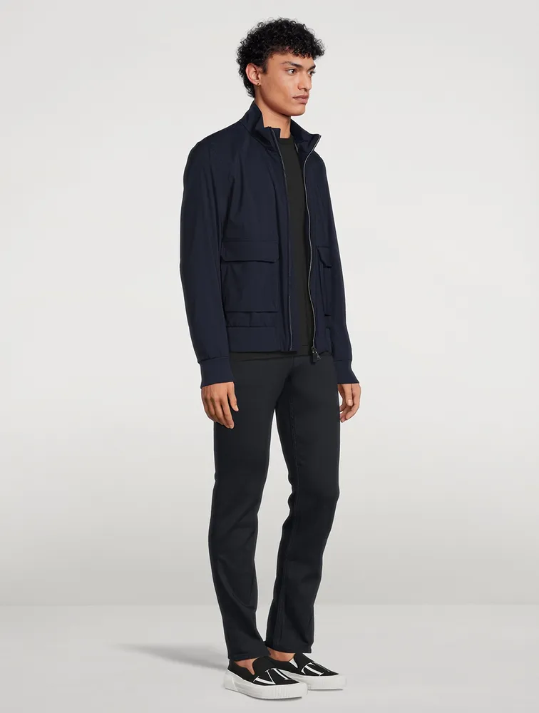 Wool-Blend Bomber Jacket