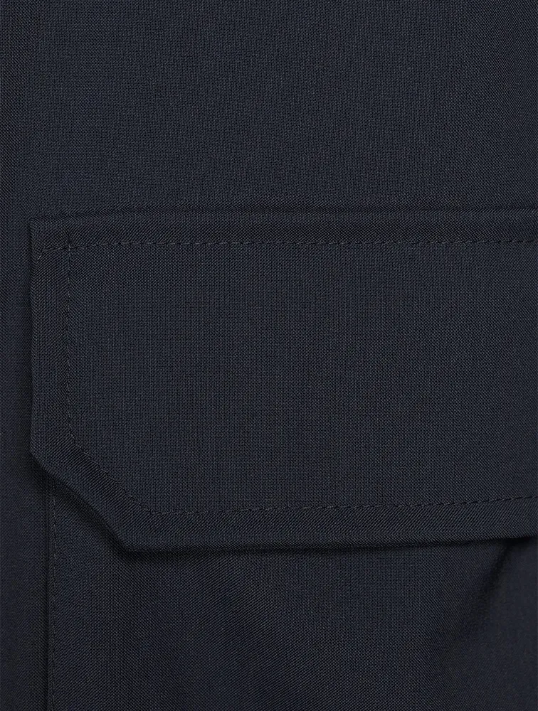 Wool-Blend Bomber Jacket