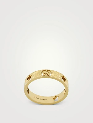 18K Gold Star Ring