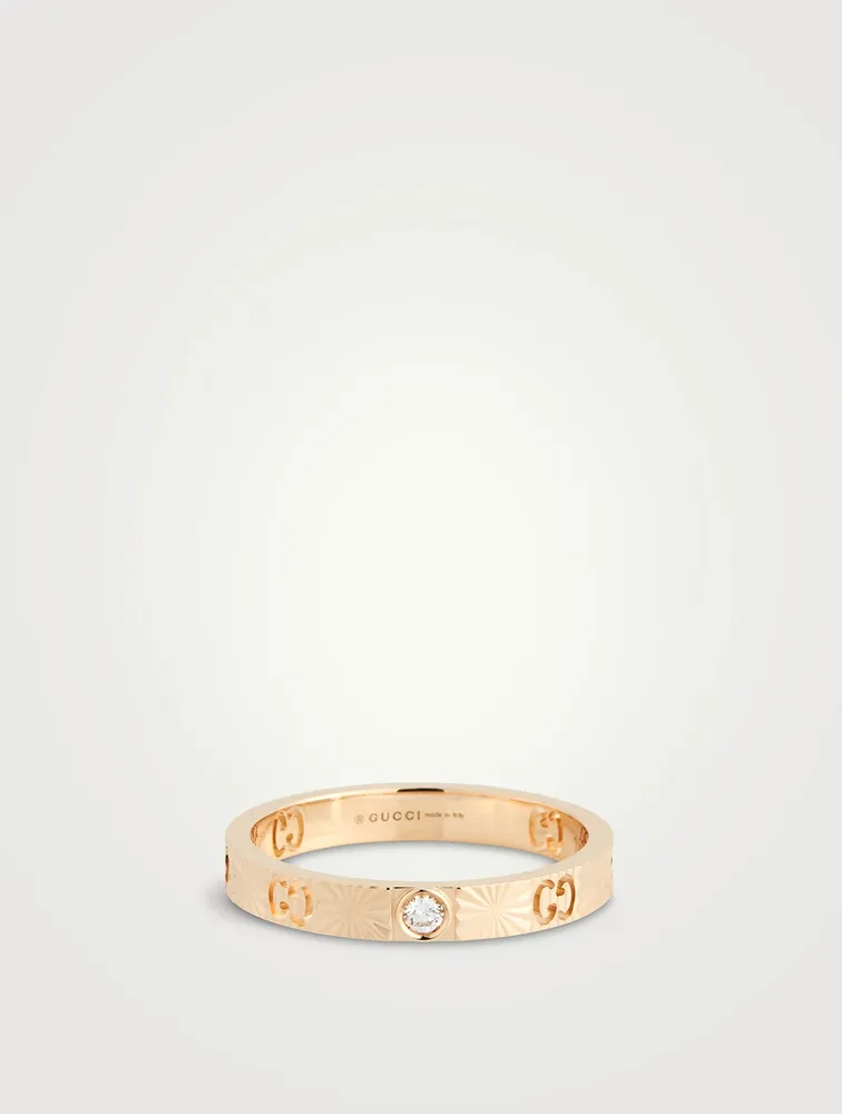 18K Gold Ring With Diamonds