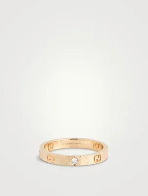 18K Gold Ring With Diamonds