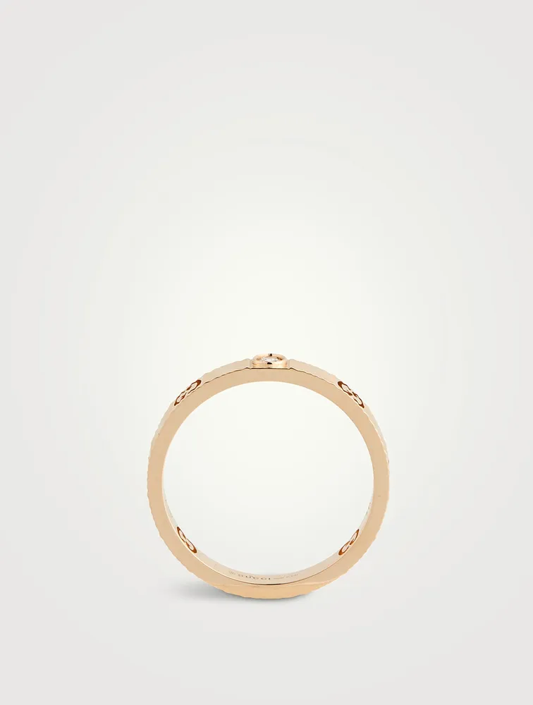 18K Gold Ring With Diamonds