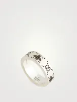 Sterling Silver Bee And Double G Motif Ring