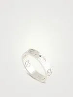 18K White Gold Icon Ring