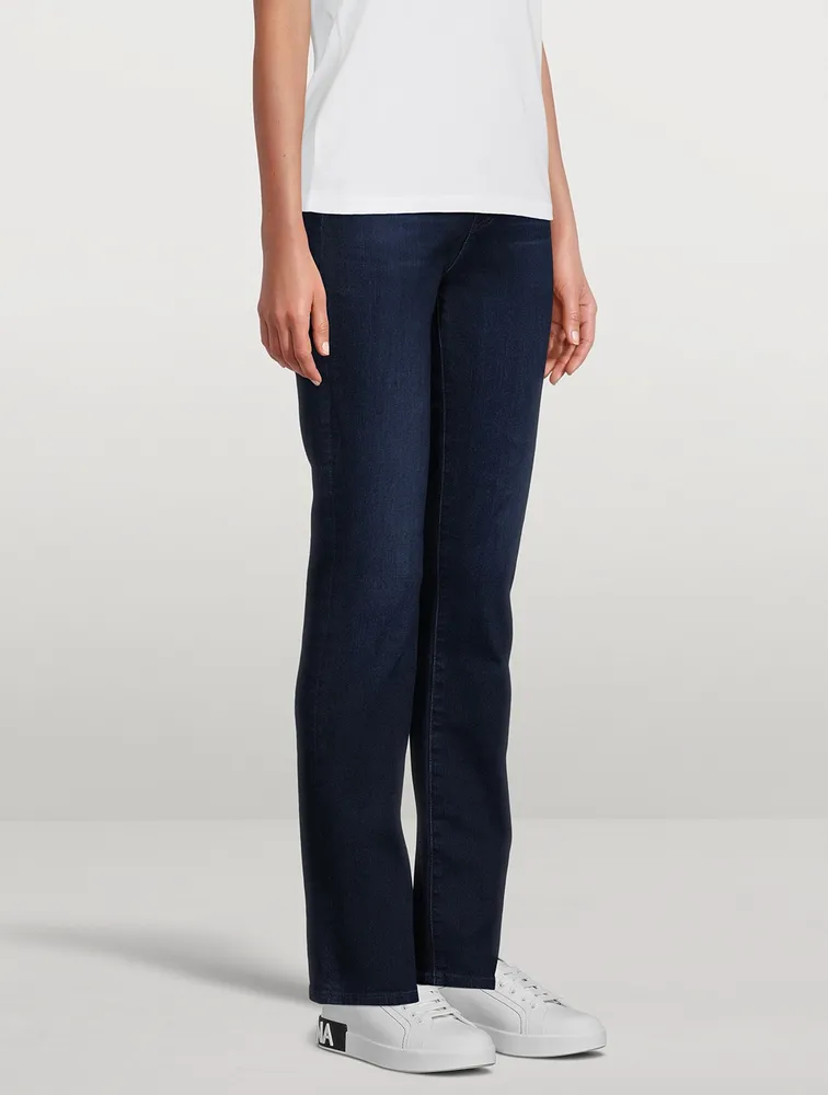 Mari Extended High-Rise Straight Jeans