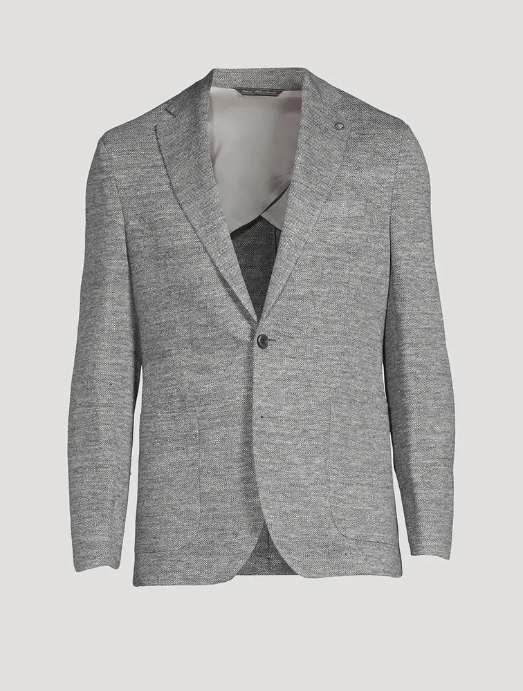 Hampton Linen-Blend Melange Jacket