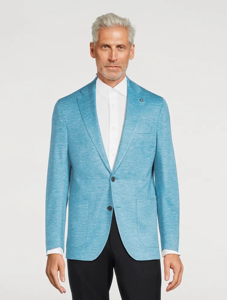 Hartford Wool Silk And Linen Knit Jacket