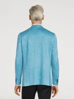 Hartford Wool Silk And Linen Knit Jacket
