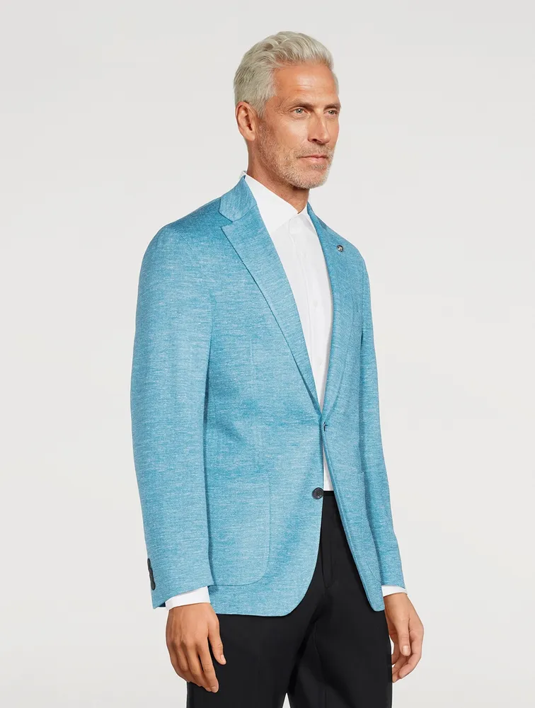 Hartford Wool Silk And Linen Knit Jacket