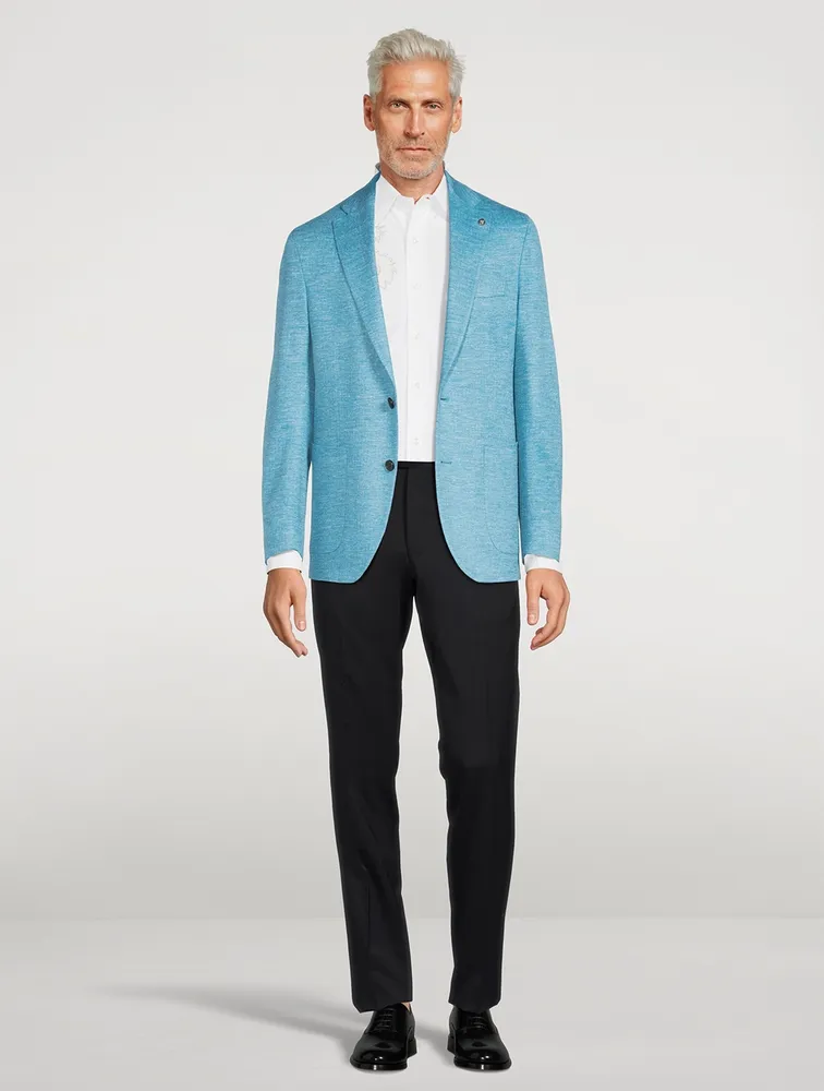 Hartford Wool Silk And Linen Knit Jacket