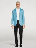Hartford Wool Silk And Linen Knit Jacket