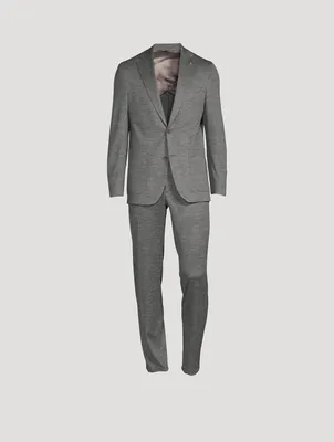 Hartford Wool And Silk Two-Blend Suit