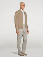 Suede Packable Bomber Jacket