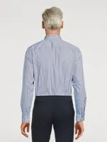 Irving Cotton-Blend Shirt With Striped Back