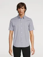 Irving Cotton Stretch Short-Sleeve Shirt