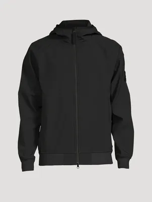 Soft Shell Zip Jacket With Hood