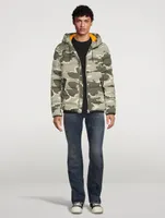 Jacket Down Puffer Camo Print